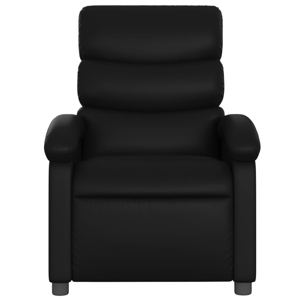 Massage Recliner Chair Black Faux Leather Price
