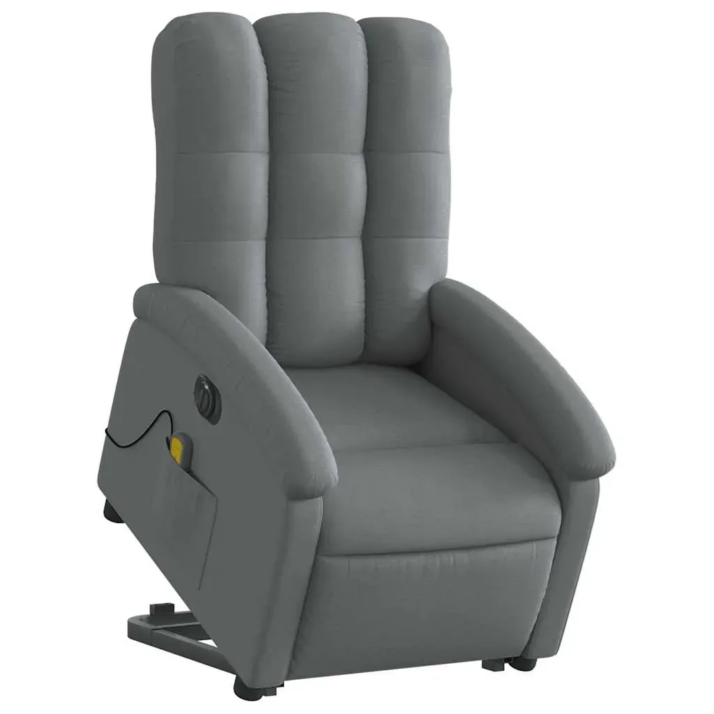 Electric Stand up Massage Recliner Chair Dark Grey Fabric Price