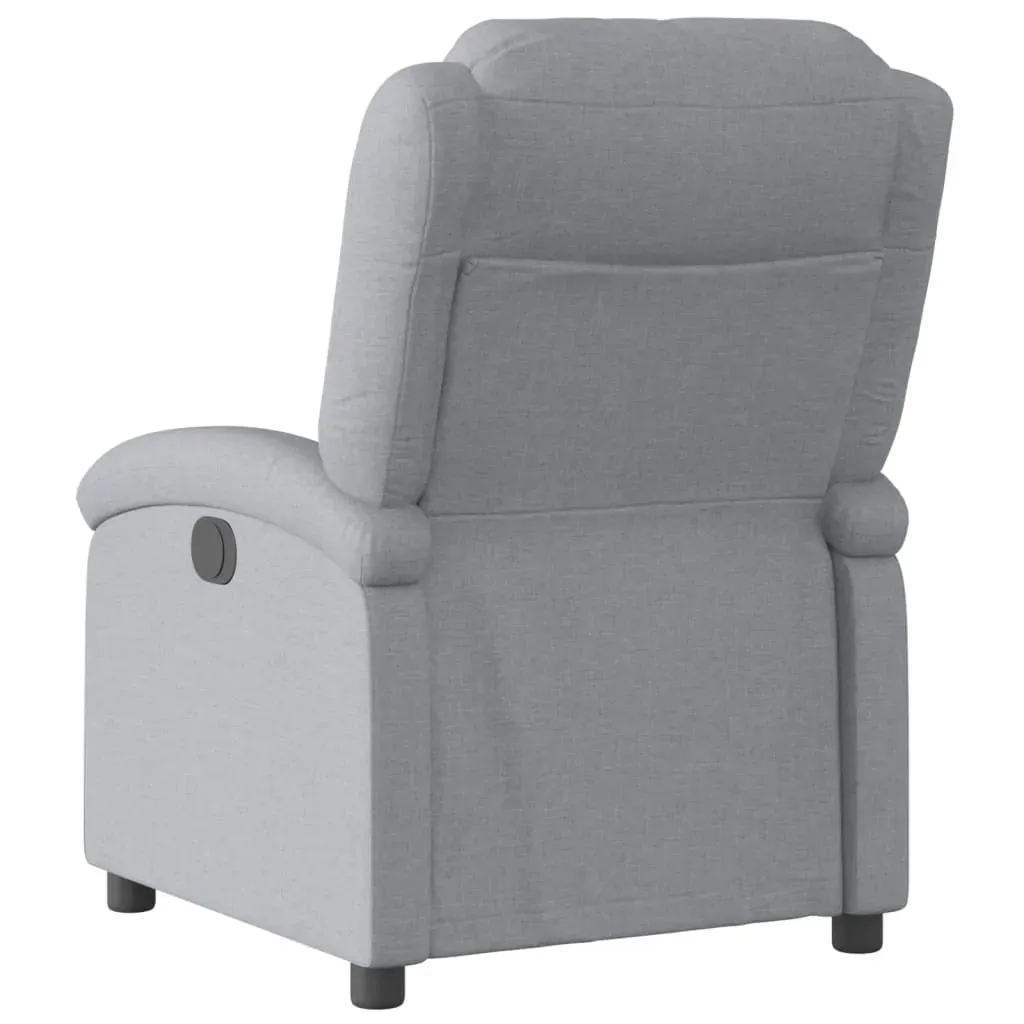 Recliner Chair Light Grey Fabric Price