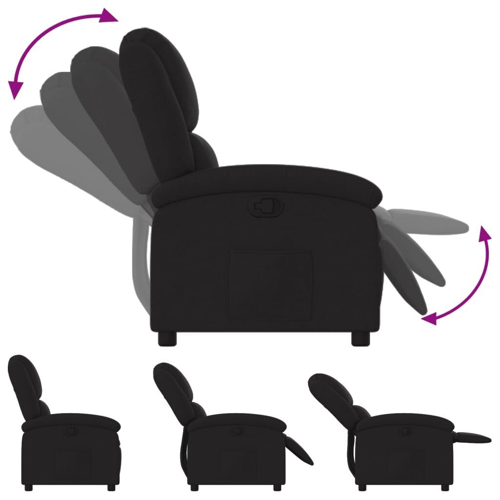 Recliner Chair Black Fabric Price
