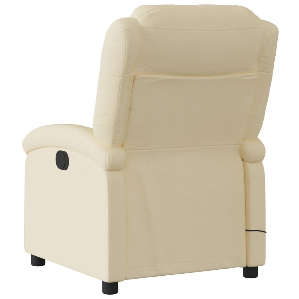 Massage Recliner Chair Cream Fabric Price