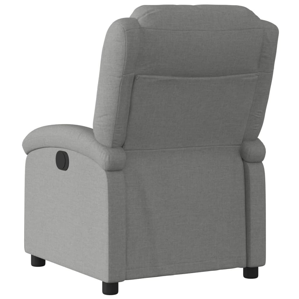 Electric Recliner Chair Dark Grey Fabric Price