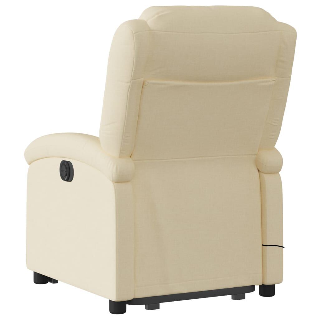 Stand up Massage Recliner Chair Cream Fabric Price