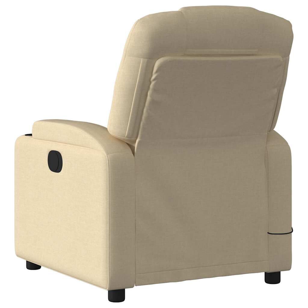 Massage Recliner Chair Cream Fabric Price