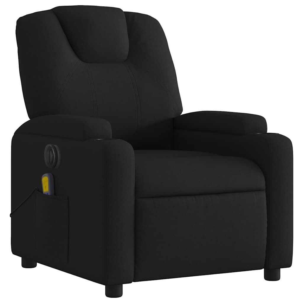 Electric Massage Recliner Chair Black Fabric Price