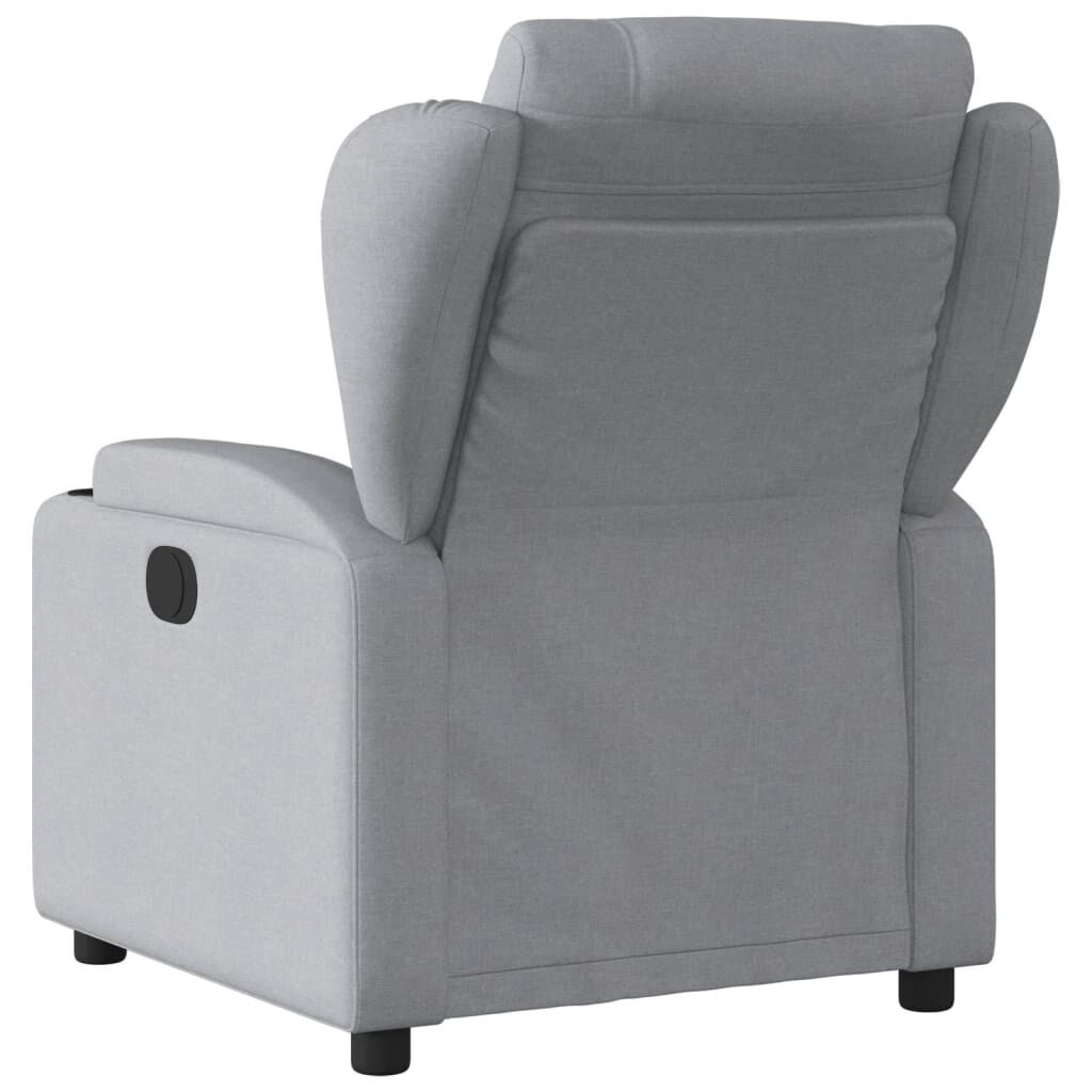 Recliner Chair Light Grey Fabric Price