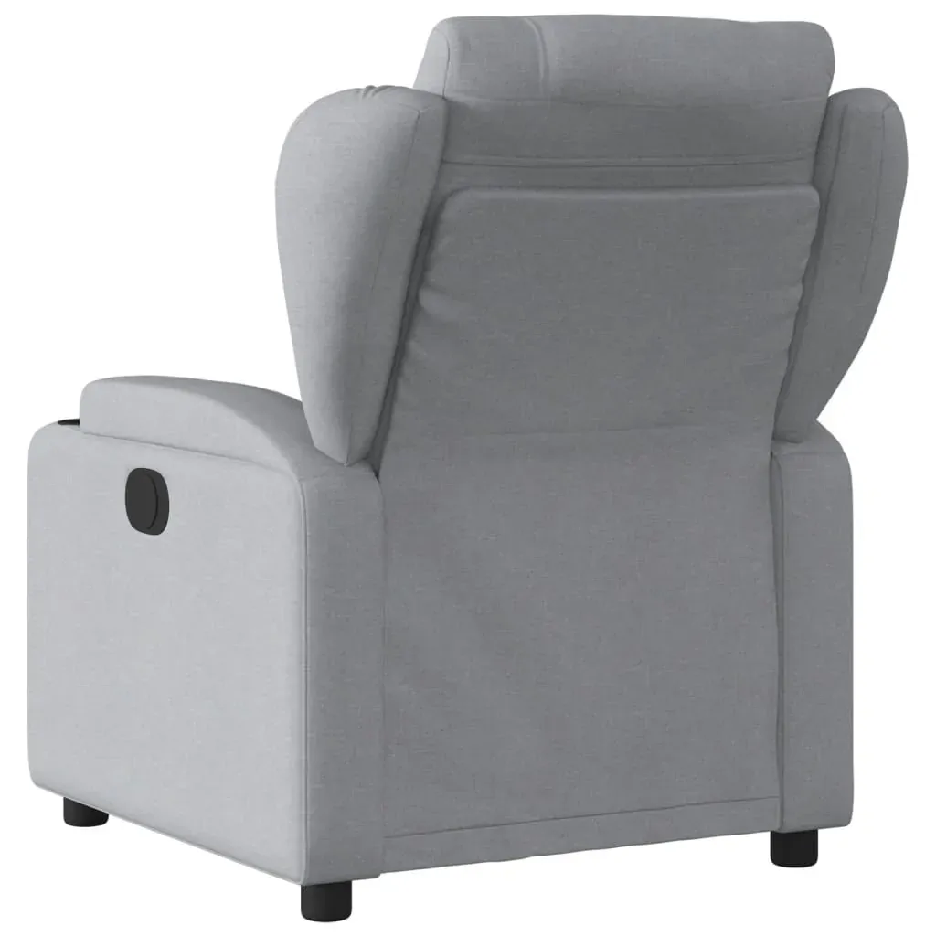 Recliner Chair Light Grey Fabric Price