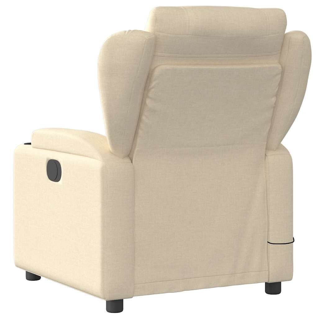 Massage Recliner Chair Cream Fabric Price