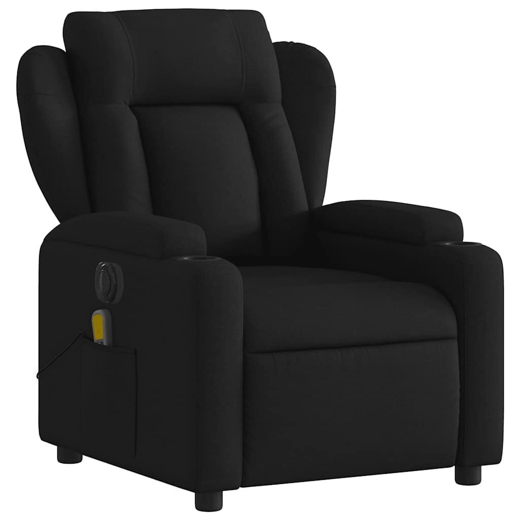 Electric Massage Recliner Chair Black Fabric Price