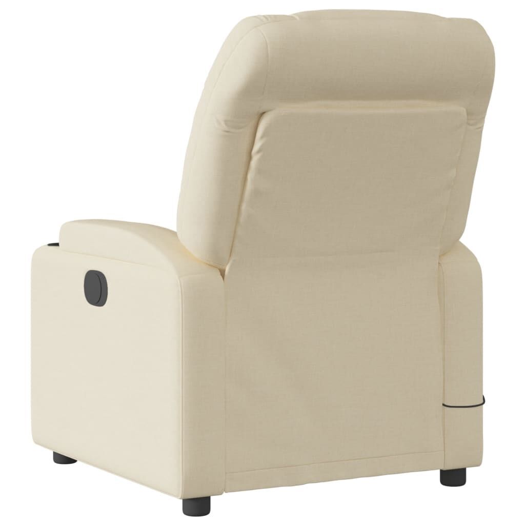 Massage Recliner Chair Cream Fabric Price