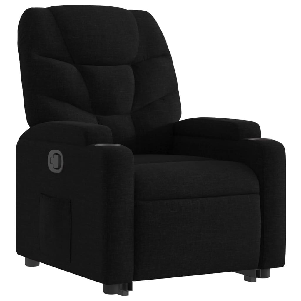Stand up Recliner Chair Black Fabric Price