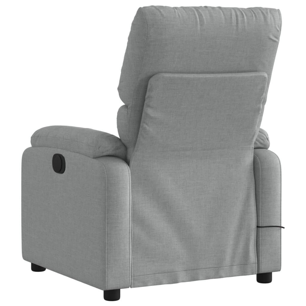 Massage Recliner Chair Light Grey Fabric Price
