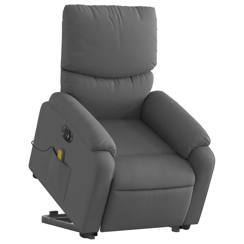 Electric Stand up Massage Recliner Chair Dark Grey Fabric Price