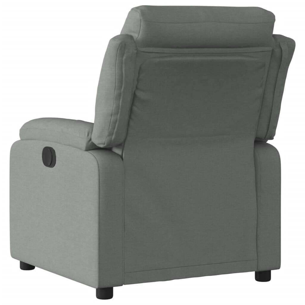 Recliner Chair Dark Grey Fabric Price