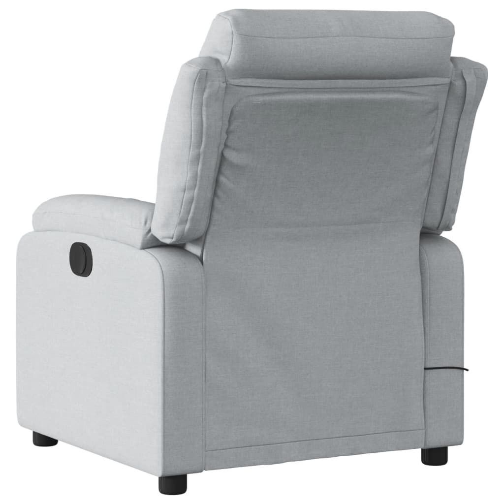 Massage Recliner Chair Light Grey Fabric Price