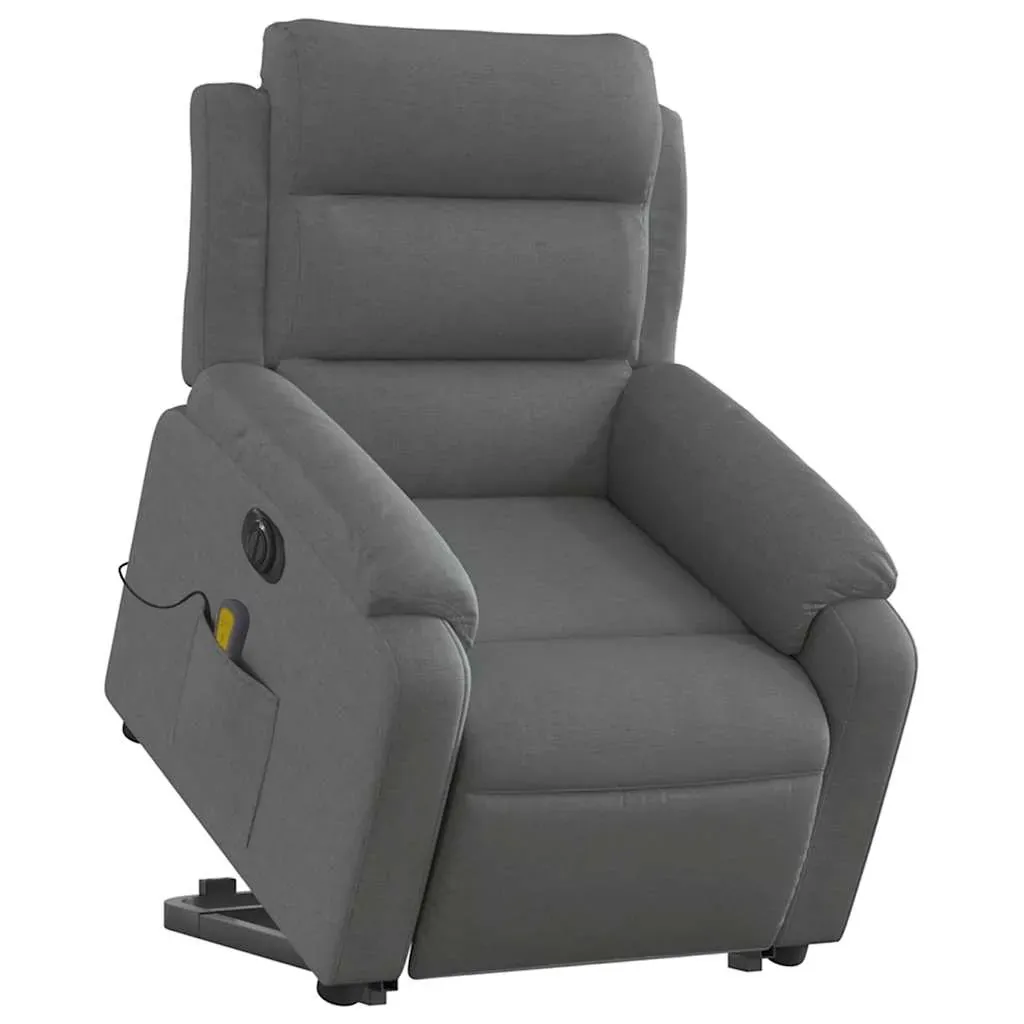 Electric Stand up Massage Recliner Chair Dark Grey Fabric Price