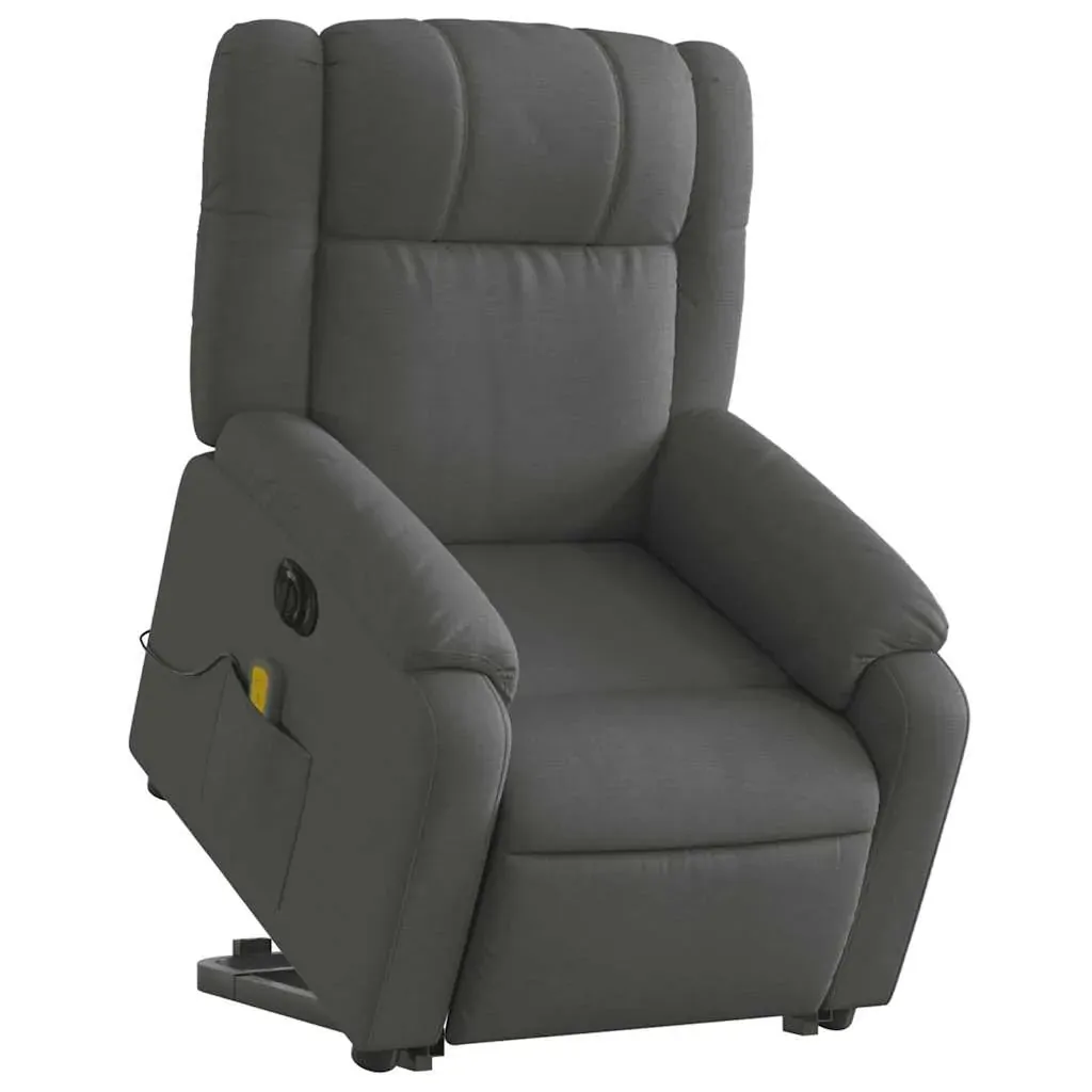 Electric Stand up Massage Recliner Chair Dark Grey Fabric Price