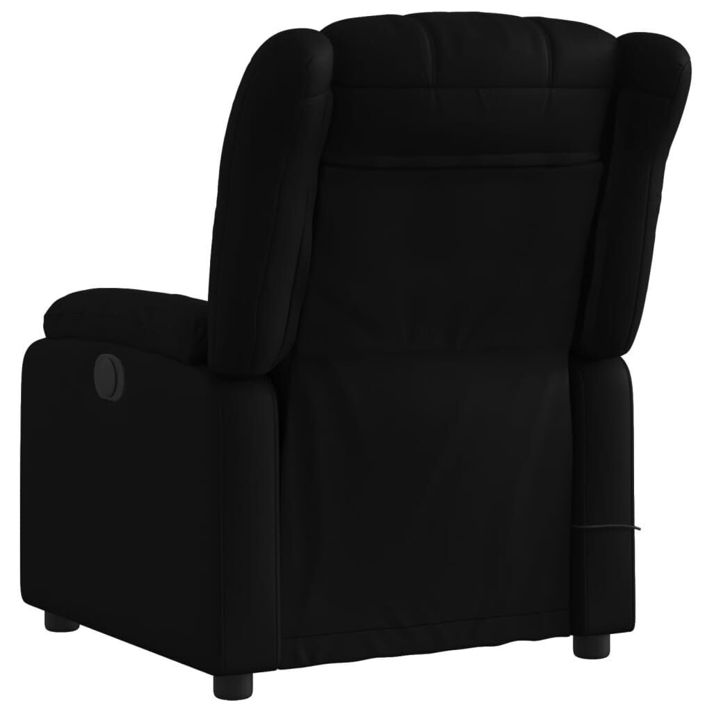 Massage Recliner Chair Black Faux Leather Price