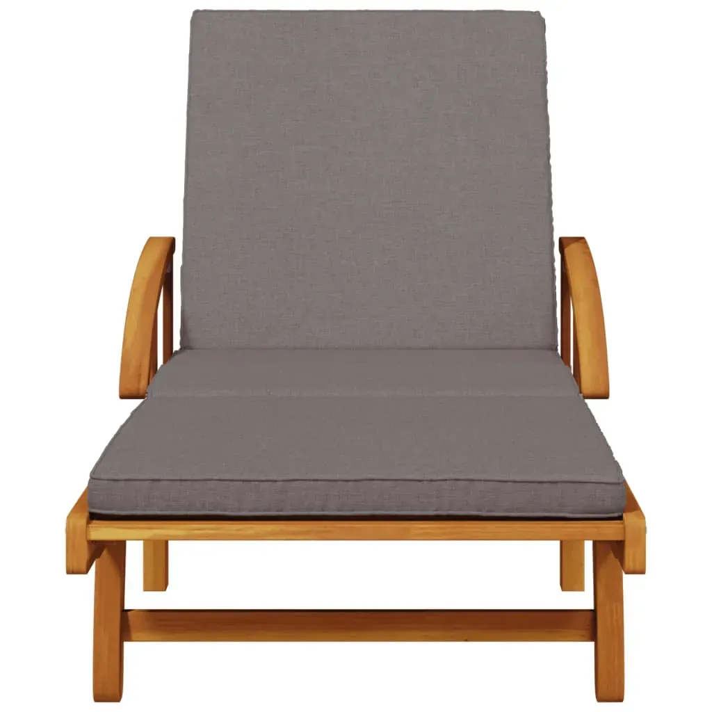 Sun Loungers 2 pcs with Cushions 200x68x83 cm Solid Wood Acacia Price
