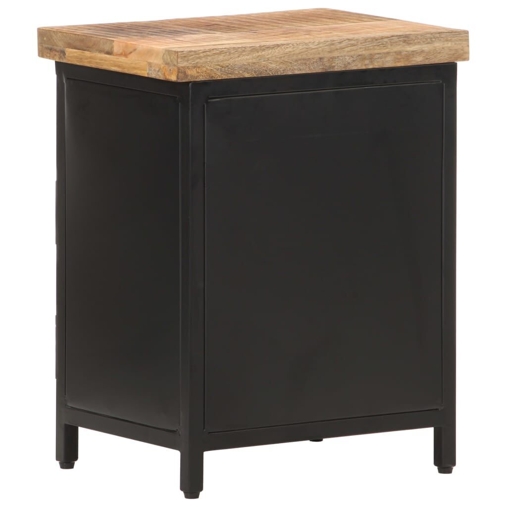 Bedside Cabinet 40x30x52 cm Rough Mango Wood Price