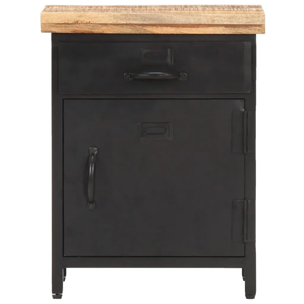 Bedside Cabinet 40x30x52 cm Rough Mango Wood Price