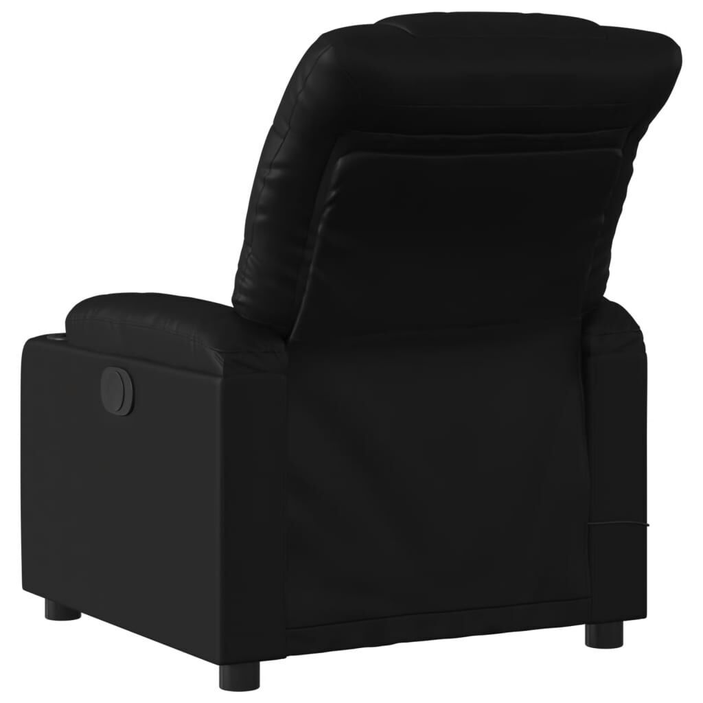 Massage Recliner Chair Black Faux Leather Price