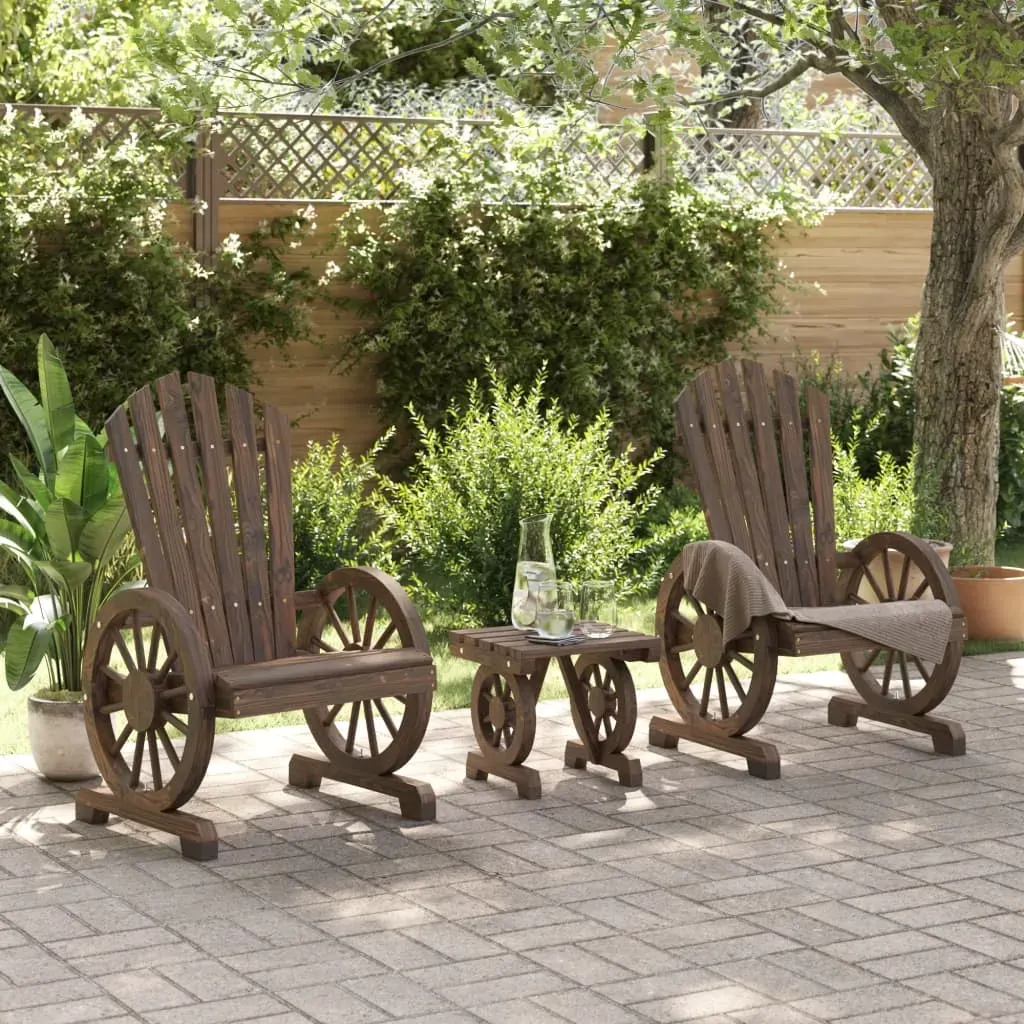 3 Piece Garden Lounge Set Solid Wood Fir Price
