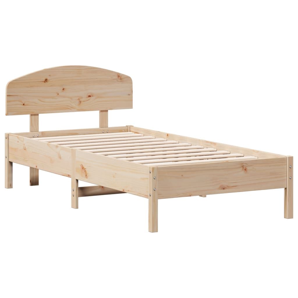 Bed Frame without Mattress 90x190 cm Solid Wood Pine Price