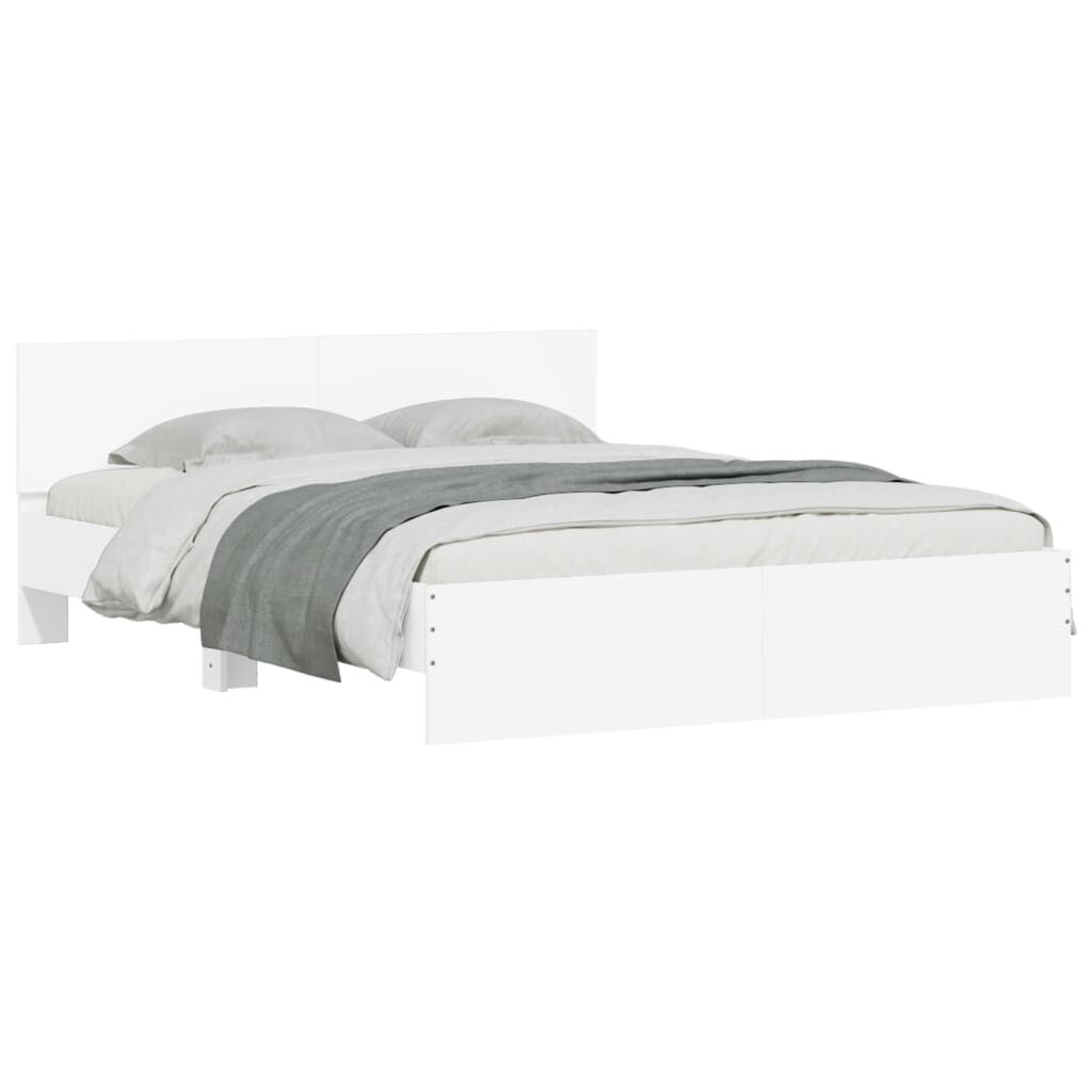 Bed Frame without Mattress White 150x200 cm Price