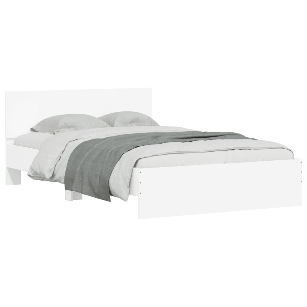 Bed Frame without Mattress White 135x190 cm Price