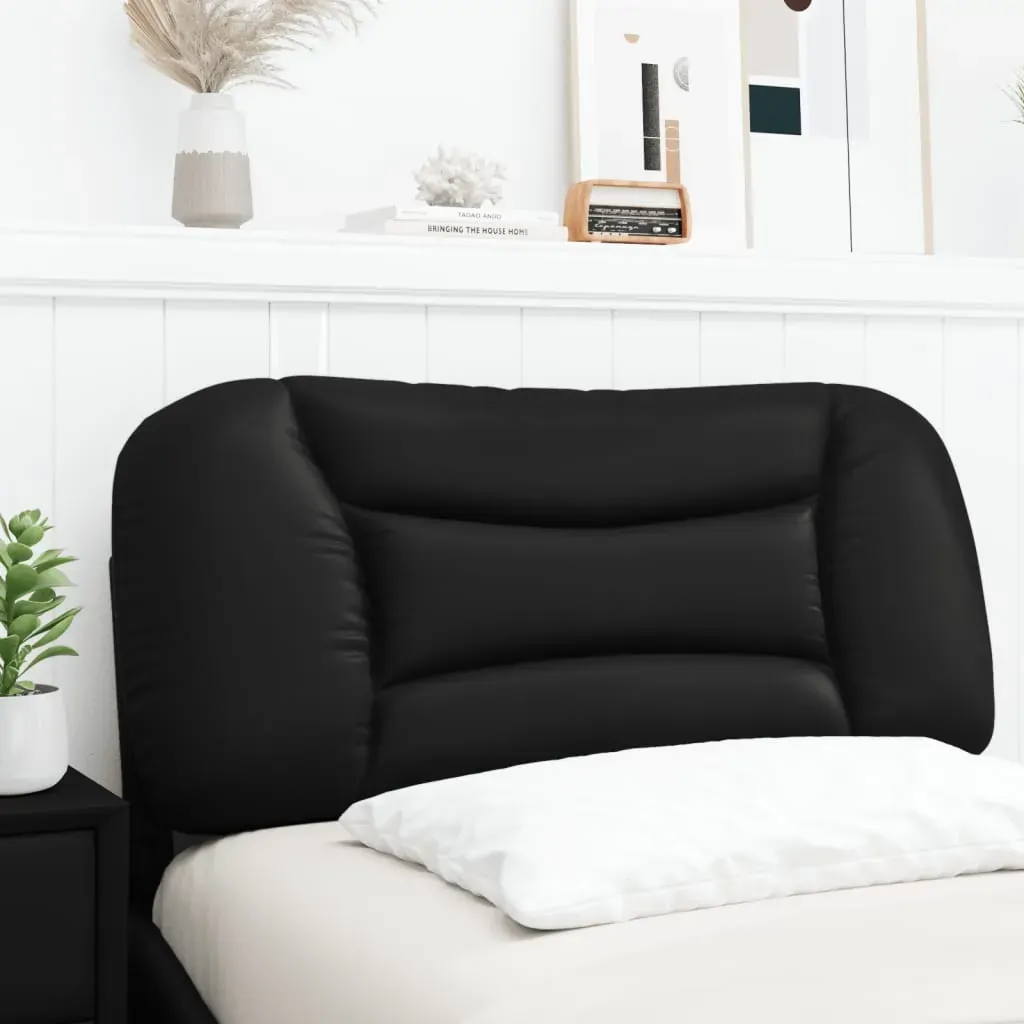 Headboard Cushion "Hvar" Black 90 cm Faux Leather Price