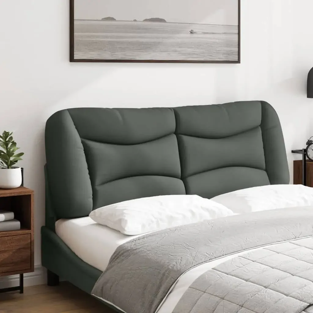 Headboard Cushion "Hvar" Dark Grey 137 cm Double Fabric Price
