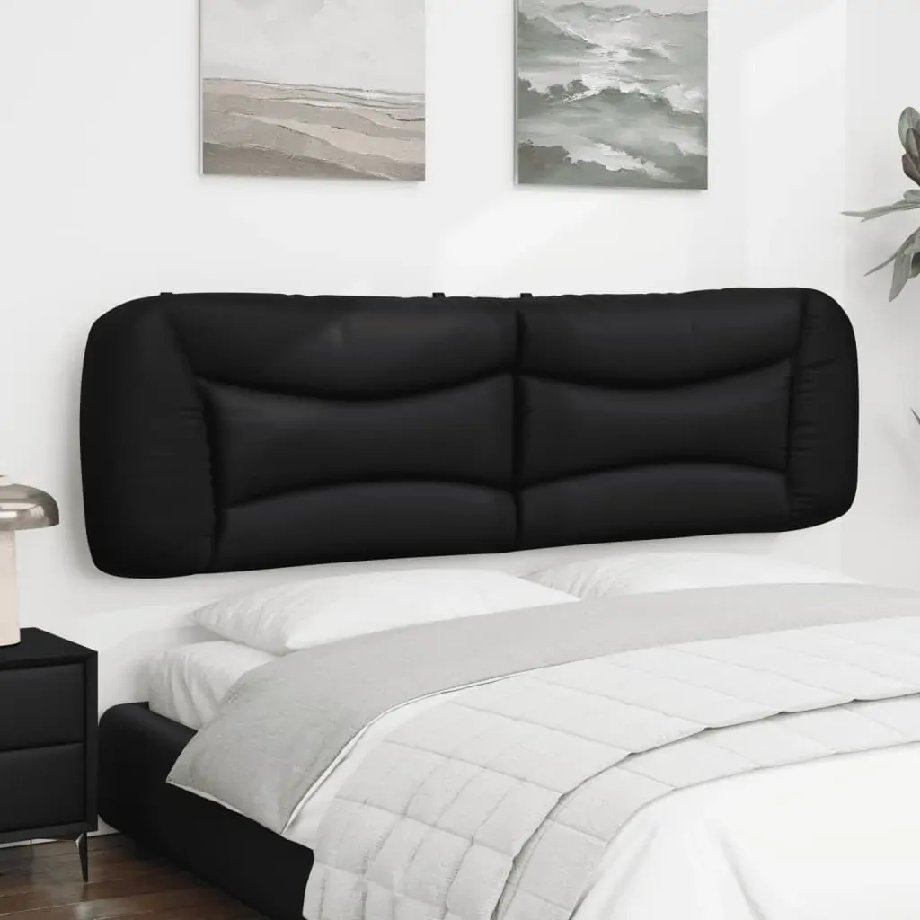 Headboard Cushion "Hvar" Black 180 cm Faux Leather Price