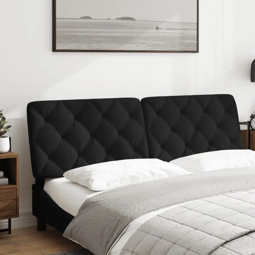 Headboard Cushion Black 153 cm Velvet Price