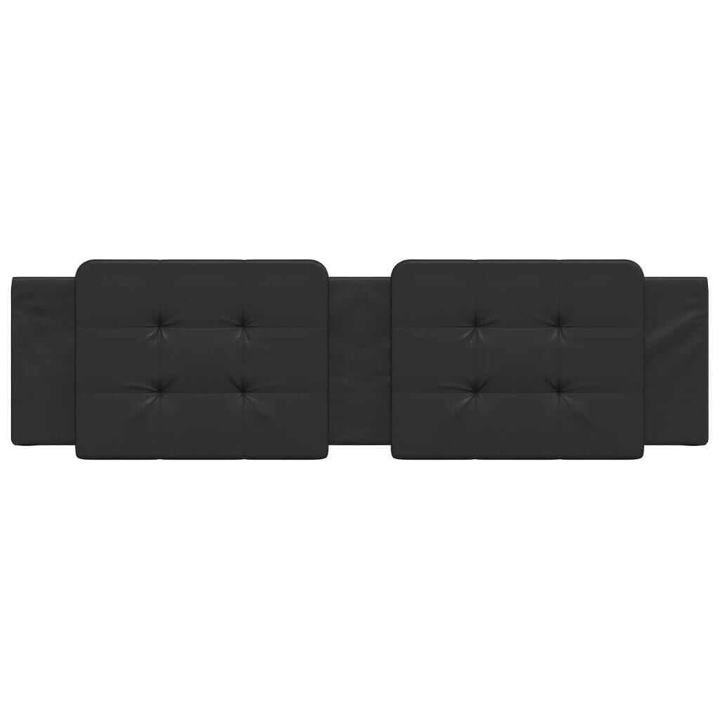 Headboard Cushion Black 180 cm Faux Leather Price