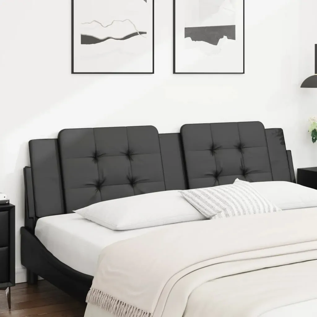 Headboard Cushion "Zadar" Black 180 cm Faux Leather Price
