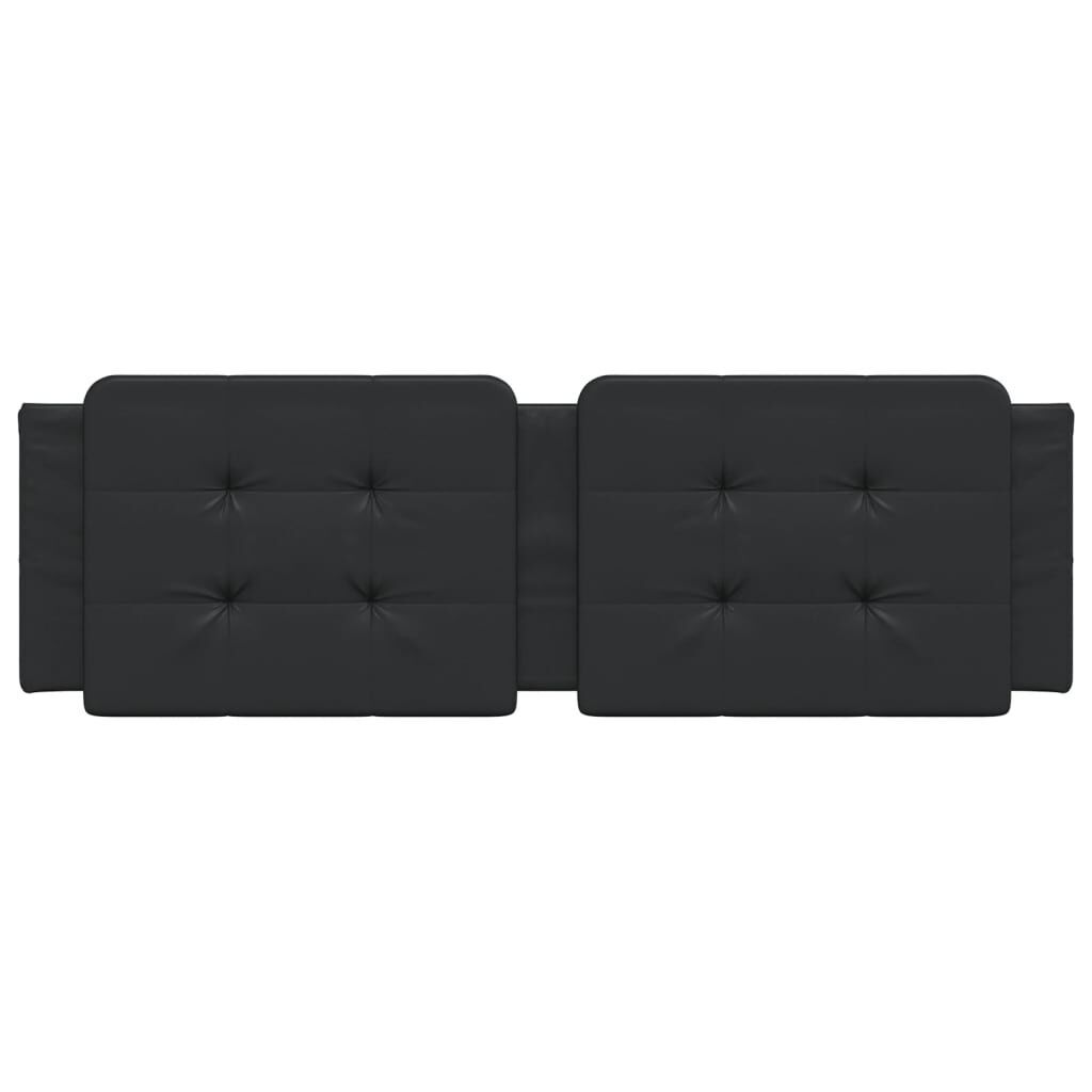 Headboard Cushion Black 153 cm Faux Leather Price