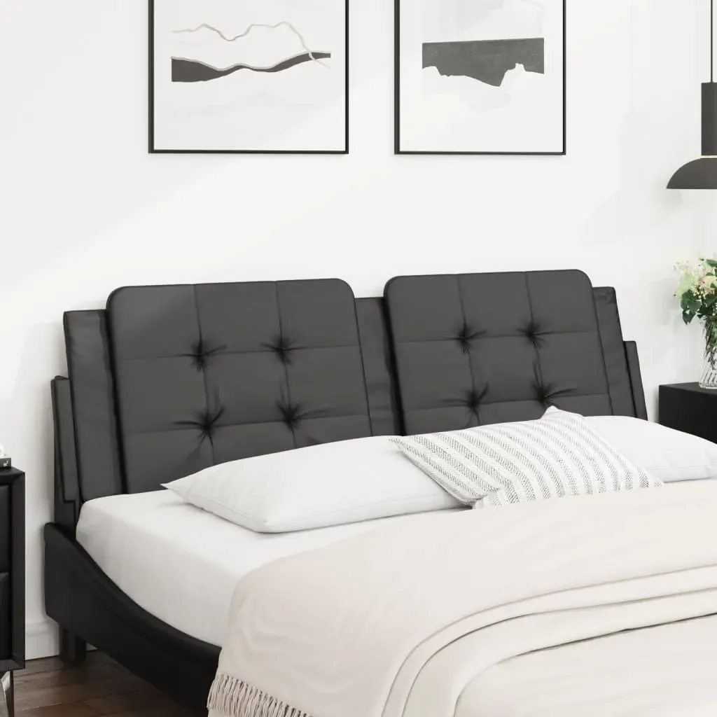 Headboard Cushion "Zadar" Black 153 cm Faux Leather Price