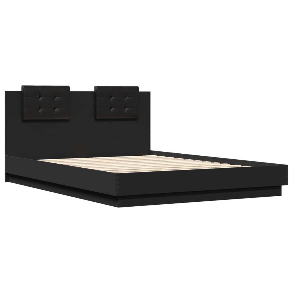 Bed Frame without Mattress Black 150x200 cm Price