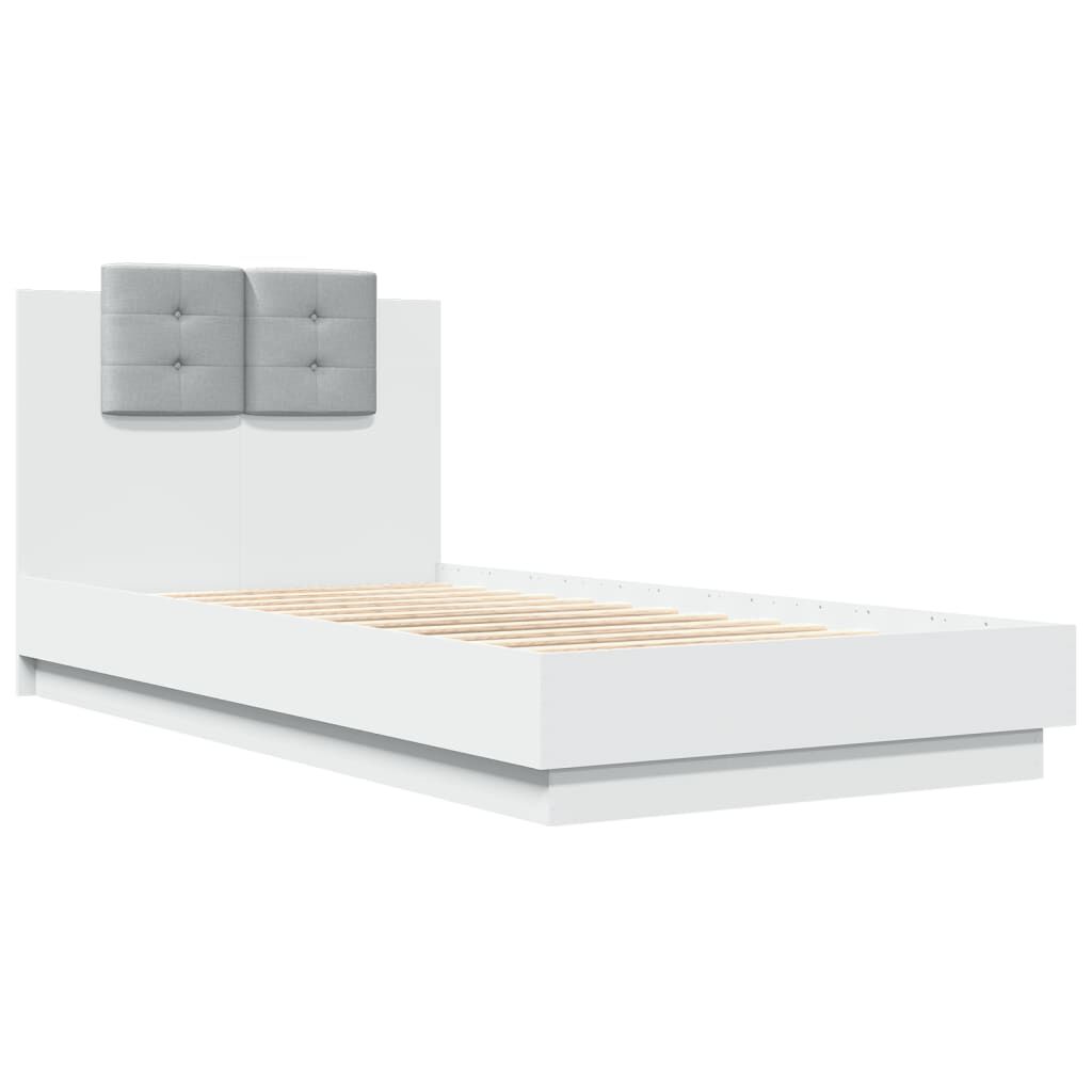 Bed Frame without Mattress White 90x190 cm Price