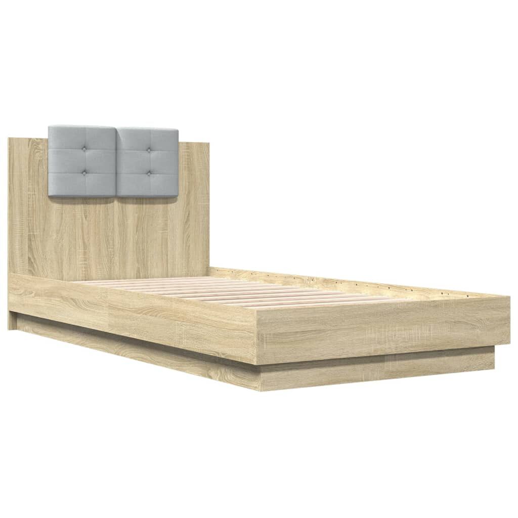 Bed Frame without Mattress Sonoma Oak 90x190 cm Price