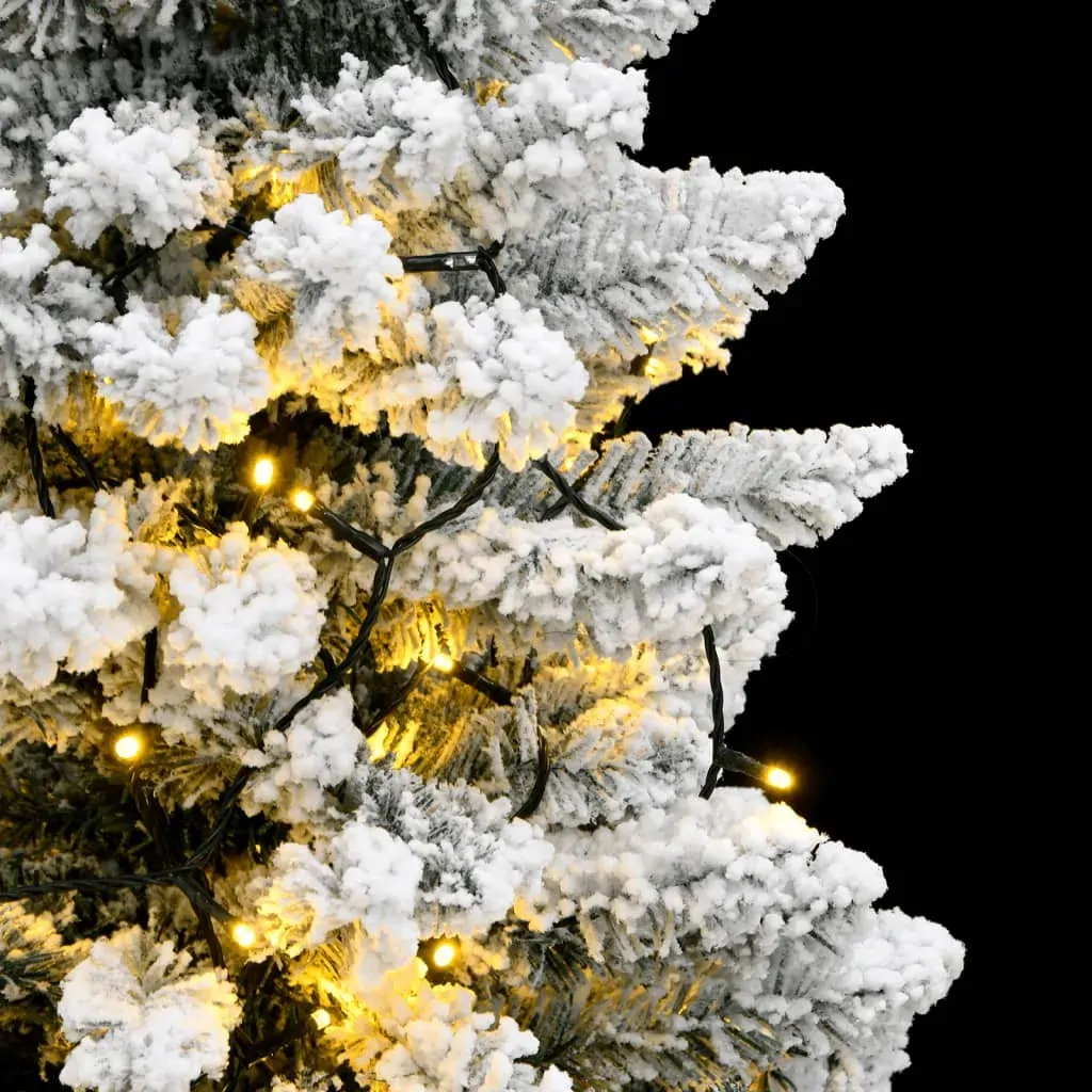 Artificial Hinged Christmas Tree 150 LEDs & Flocked Snow 150 cm Price