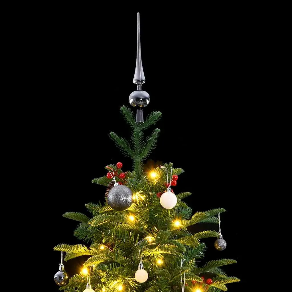 Artificial Hinged Christmas Tree with 300 LEDs & Ball Set 180 cm Price