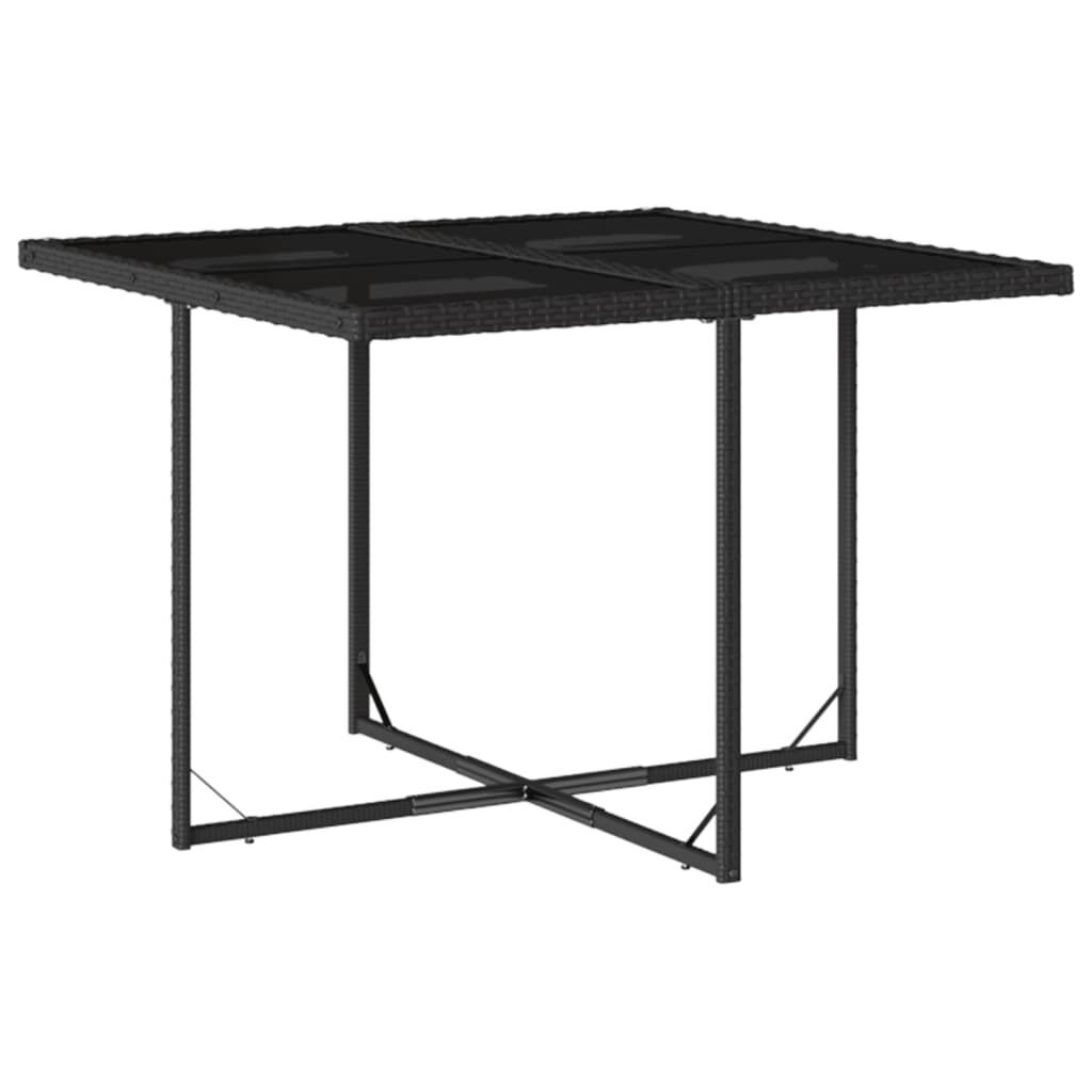5 Piece Garden Dining Set with Cushions Black Poly Rattan Price