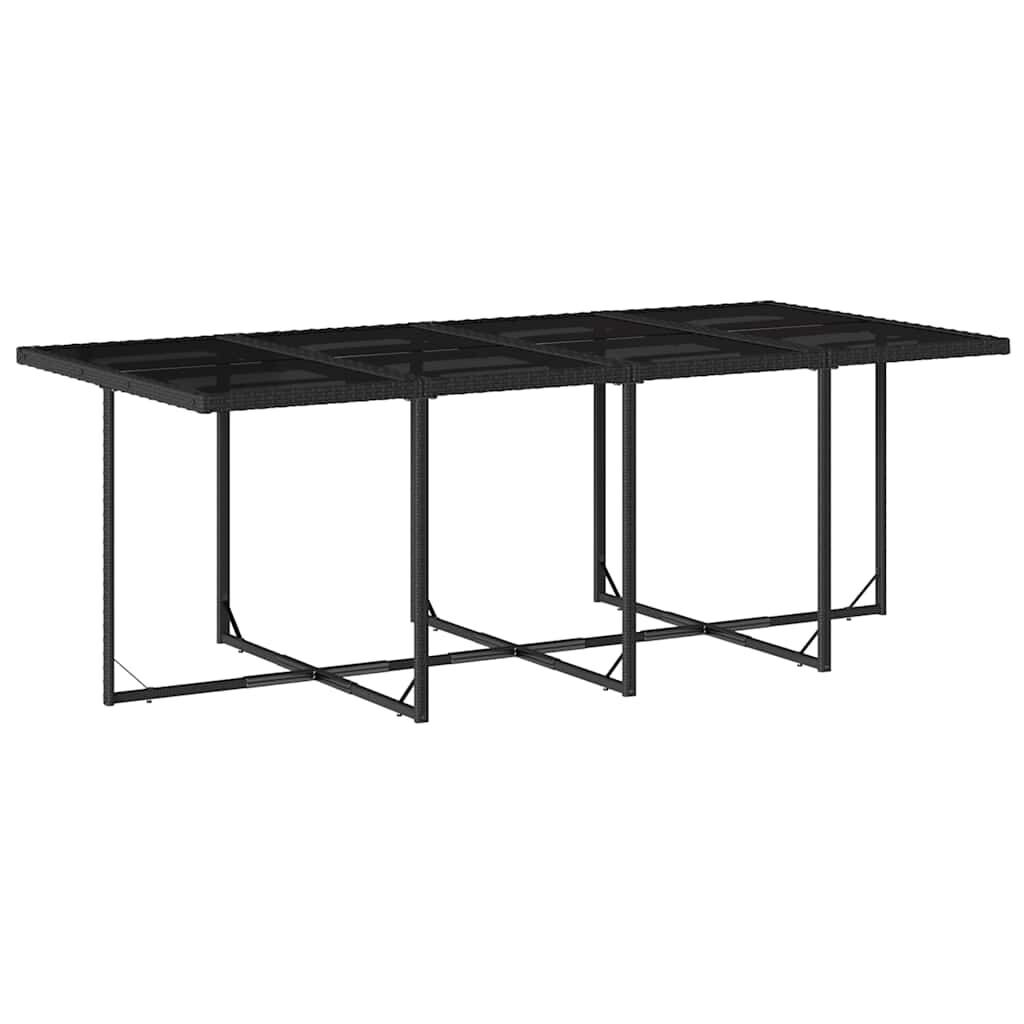 13 Piece Garden Dining Set with Cushions Black Poly Rattan Price