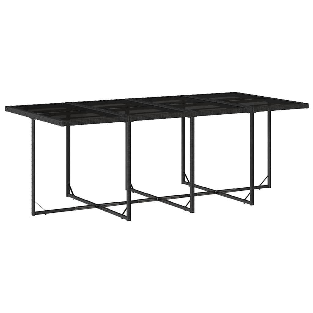 13 Piece Garden Dining Set with Cushions Black Poly Rattan Price