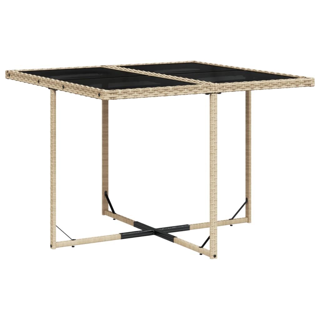 11 Piece Garden Dining Set with Cushions Mix Beige Poly Rattan Price