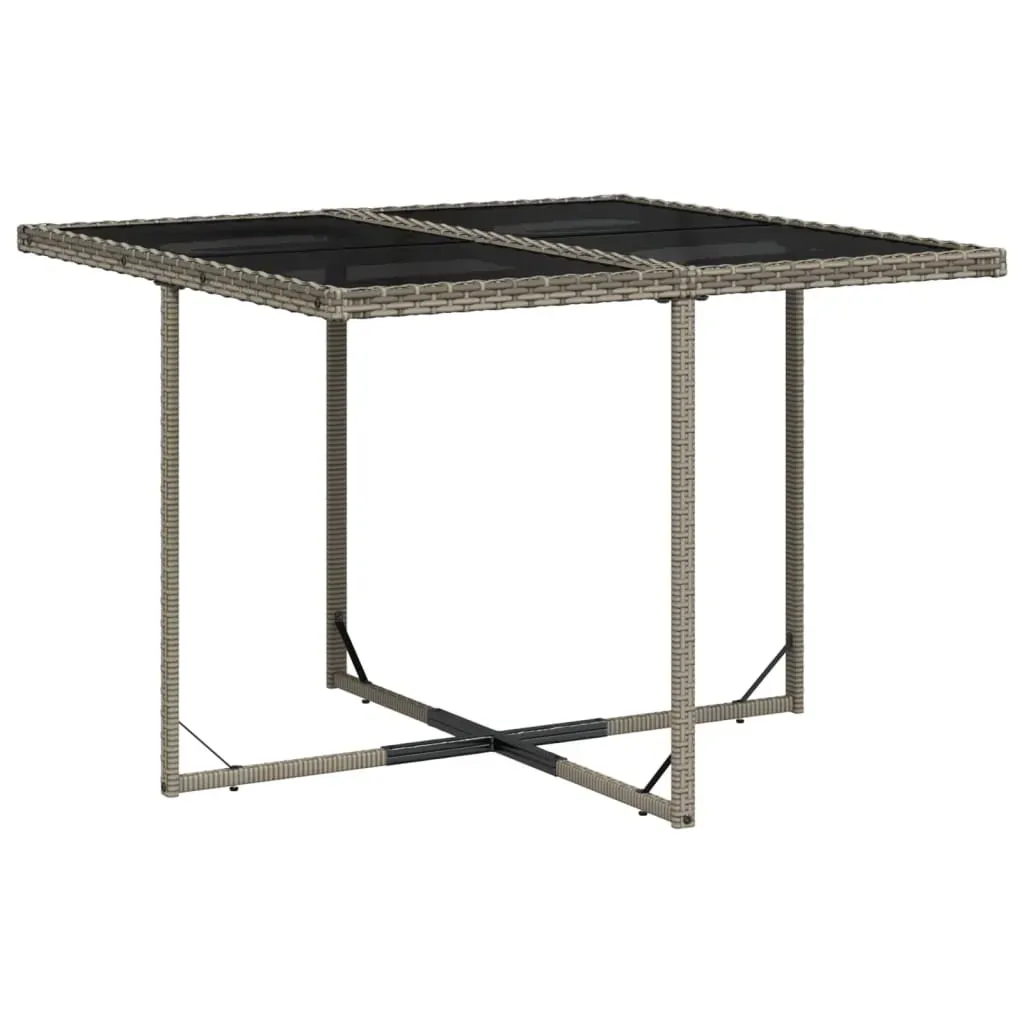 9 Piece Garden Dining Set with Cushions Grey Poly Rattan Price