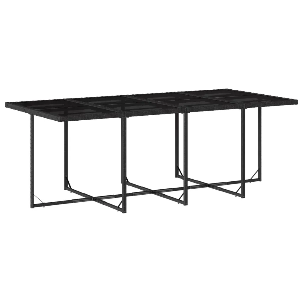 13 Piece Garden Dining Set with Cushions Black Poly Rattan Price