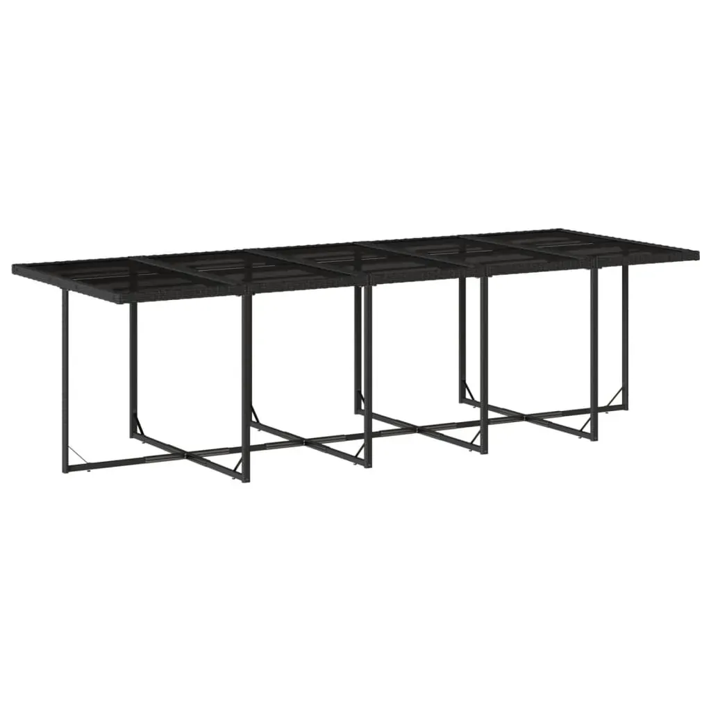 15 Piece Garden Dining Set with Cushions Black Poly Rattan Price